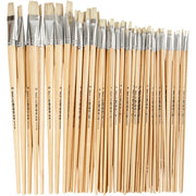 Pinceaux Creativ company nature line, taille 1+2+4+8+14+20, l: 27,5-33 cm, l: 5-19 mm, plats, 64 pièces 1 boîte - afbeelding 1