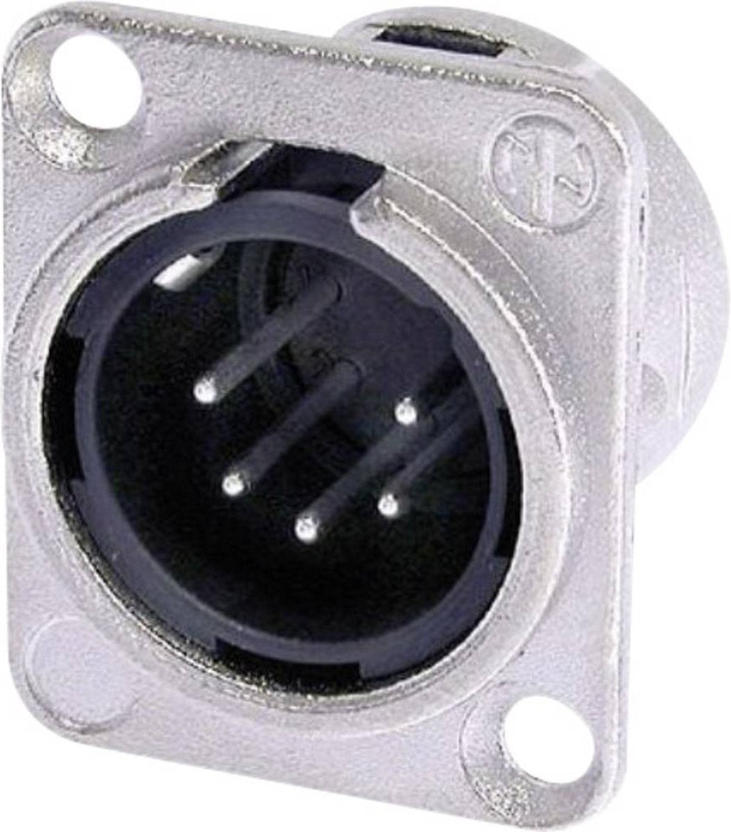Neutrik nc5mdl1 connecteur xlr fiche à bride, contacts droits nombre de broches: 5 argent 1 pièce(s)