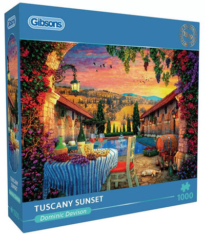 Gibsons - coucher de soleil en Toscane (par Dominic Davison) - 1000 pièces 68×49cm (l×h) - puzzle pour adultes