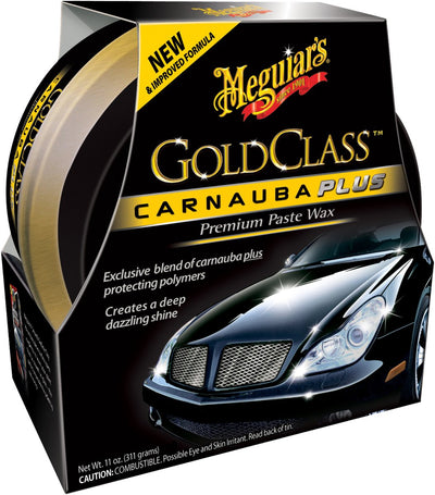 Meguiar's meguiar's gold class carnauba plus cire en pâte premium 311g - cire de voiture carnauba - protection de peinture longue durée - cire en pâte premium