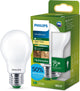 Philips LED Lampe LED ultra-efficace Philips - 60W - culot E14 - lumière blanc chaud : 2700k - verre transparent - lampe boule P45 - longue durée de vie