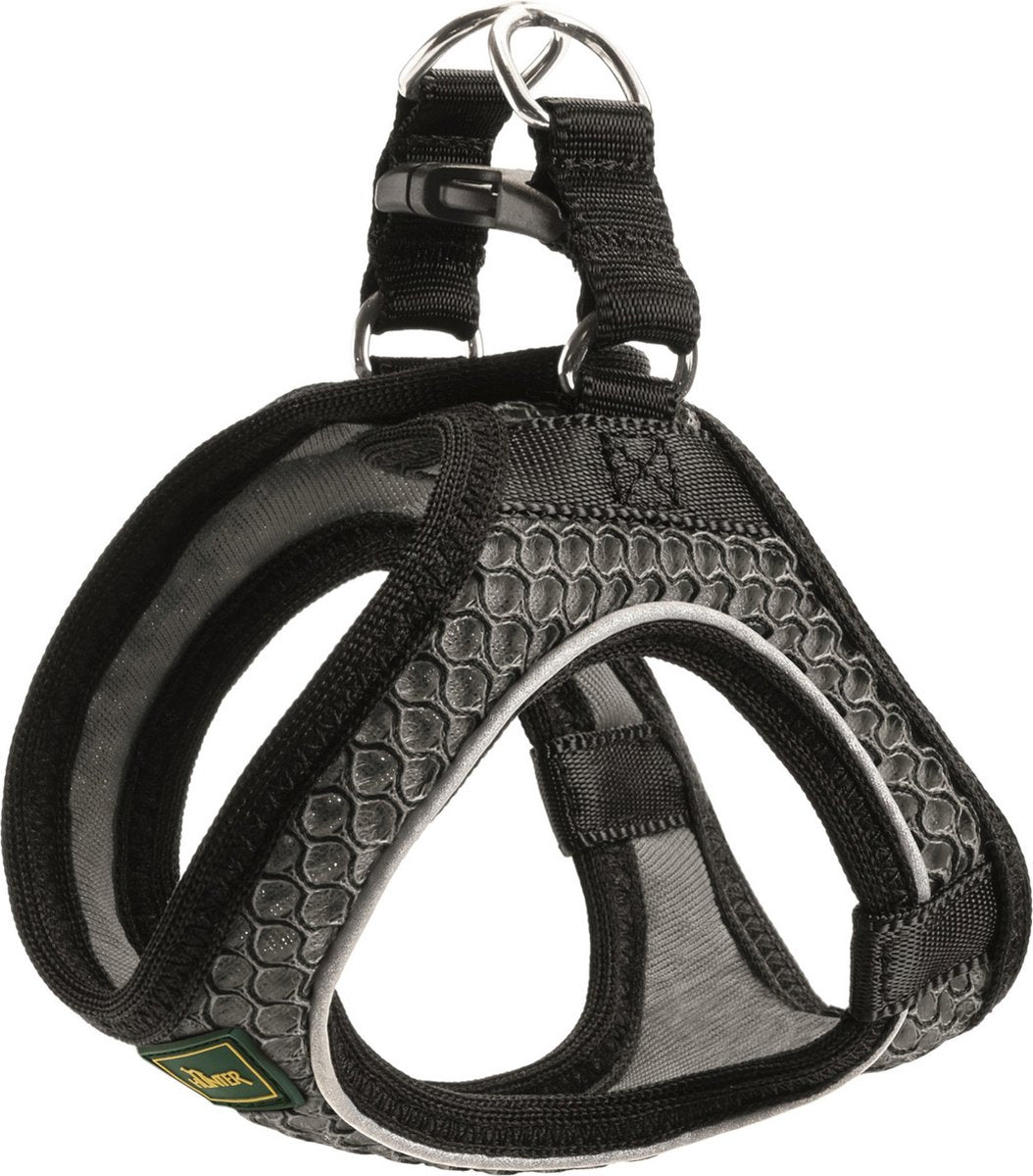 Harnais Hunter hilo confort anthracite - harnais pour chien - m 55-60 58-65 cm