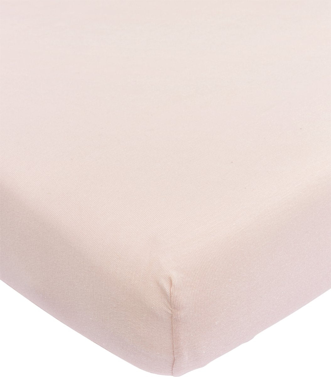 Meyco baby uni drap-housse lit junior - rose tendre - 70x140 150cm