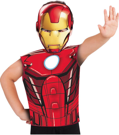 Rubies France T-shirt et masque Iron Man™ pour enfants - Déguisement