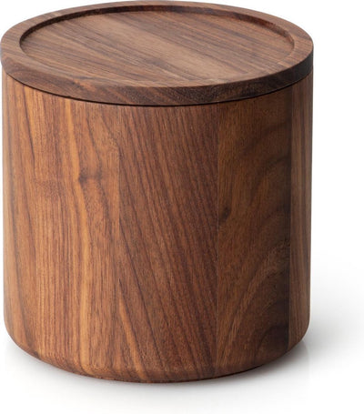 Bol en bois Continenta avec couvercle - noyer - 13xh13cm