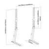 Neomounts NeoMounts FPMA-D1240BLACH FLATSEREN BUREAUSEUN jusqu'à 70, 35 kg, 100x100 600x400 mm,