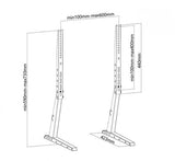 Neomounts NeoMounts FPMA-D1240BLACH FLATSEREN BUREAUSEUN jusqu'à 70, 35 kg, 100x100 600x400 mm, - afbeelding 2