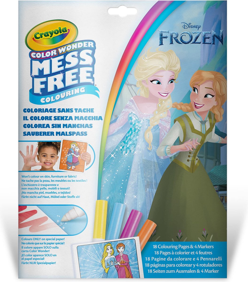 Crayola - merveille de couleur - livre de coloriage - Disney La Reine des Neiges - pages à colorier et marqueurs