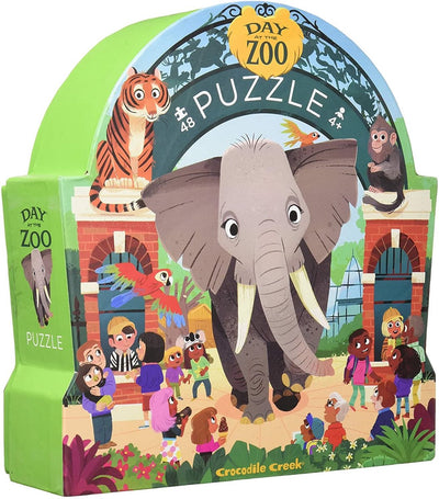 Journée puzzle éléphant de Crocodile Creek au zoo -