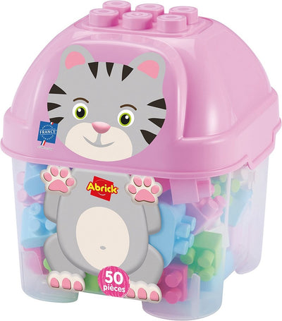 Abrick Building Blocks Cat in Rangel Box, 50dlg.