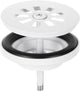 Bouchon de vidange Differnz blanc mat - bouchon de vidange pour lavabo - Ø 64 mm - vis 6m