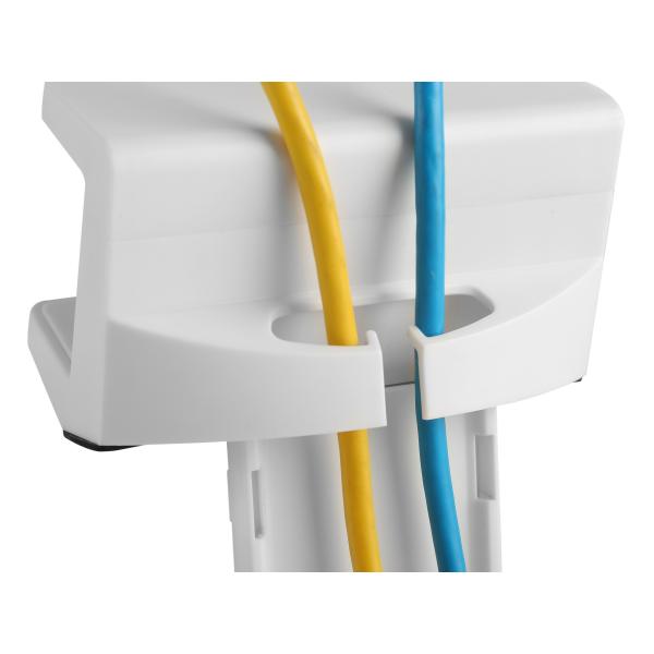 Équipement d'équipement 650806 Porte-puissance de serrage, ABS, acier, blanc