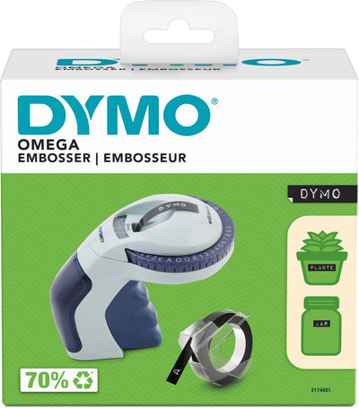 Étiqueteuse Dymo Omega pour l'impression en relief | presse à petits caractères avec molette rotative et design ergonomique | pour la maison, le bricolage et l'artisanat (£ €, ä, ö ü)