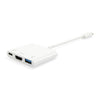 Équipement 133461 USB Type C à HDMI Femelle USB Un adaptateur PD féminin, 4K, pastique, 15 cm, blanc