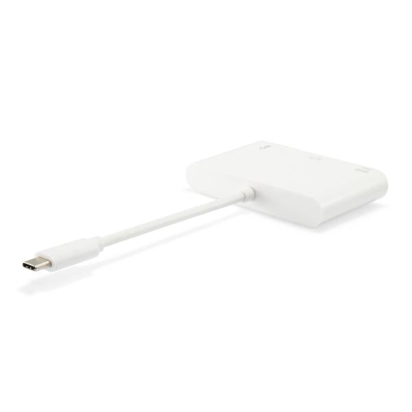 Équipement équipé 133462 USB Type C à VGA Femme USB A adaptateur PD féminin, 1080p, 15cm, blanc
