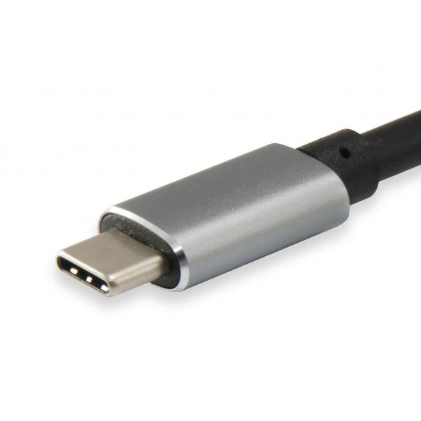 Équipement équipé 133464 USB Type C à 2x Adaptateur féminin HDMI, 2160p @ 30 Hz, USB3.1 Gen1, Gray