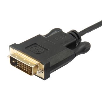 Équipez l'équipement 133468 USB Type-C vers le câble DVI-D, mâle mâle, droit, 1,8 m, noir