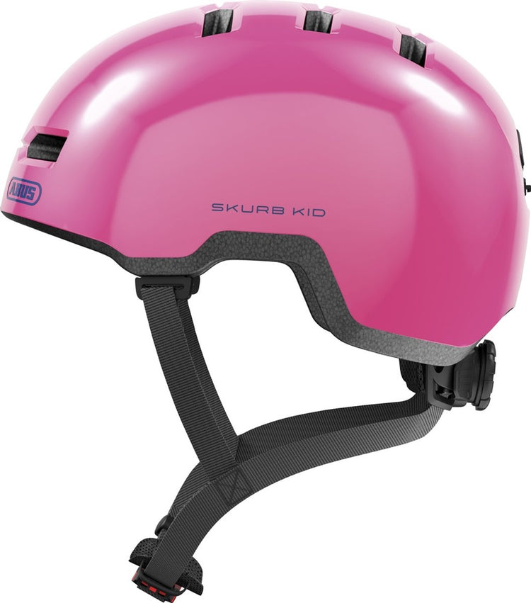 Abus skurb kid - casque de vélo - enfants rose brillant s (45 - 50 cm)