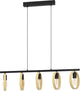 Lampe à suspension Eglo ipsden - e27 - 100,5 cm - marron noir