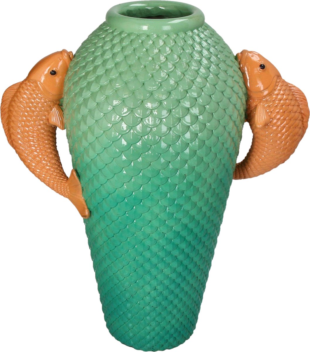 Vase collection Hd poisson polyrésine 30x17,5x35cm