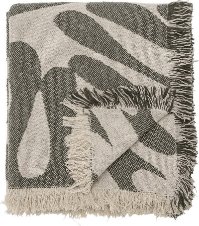 Plaid Alk Bloomingville - vert - 160x130cm