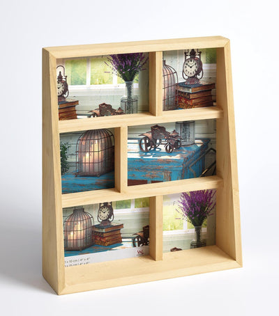 Walther rustique - cadre photo - format photo 3x10x10 cm + 3x10x15 cm - nature