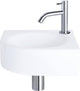 Ensemble fontaine Differnz Cleo - céramique - robinet chromé courbé - 30 x 30 x 10 cm