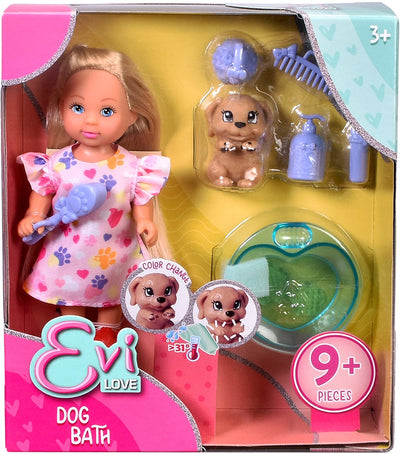 Simba - evi love - poupée avec chien - bain et accessoires - 105733738