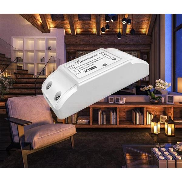 WOX WOX R4967 Switch WiFi Propulsé par Tuya, 10A, 2300W, 100-240VAC 50-60Hz, Wi-Fi