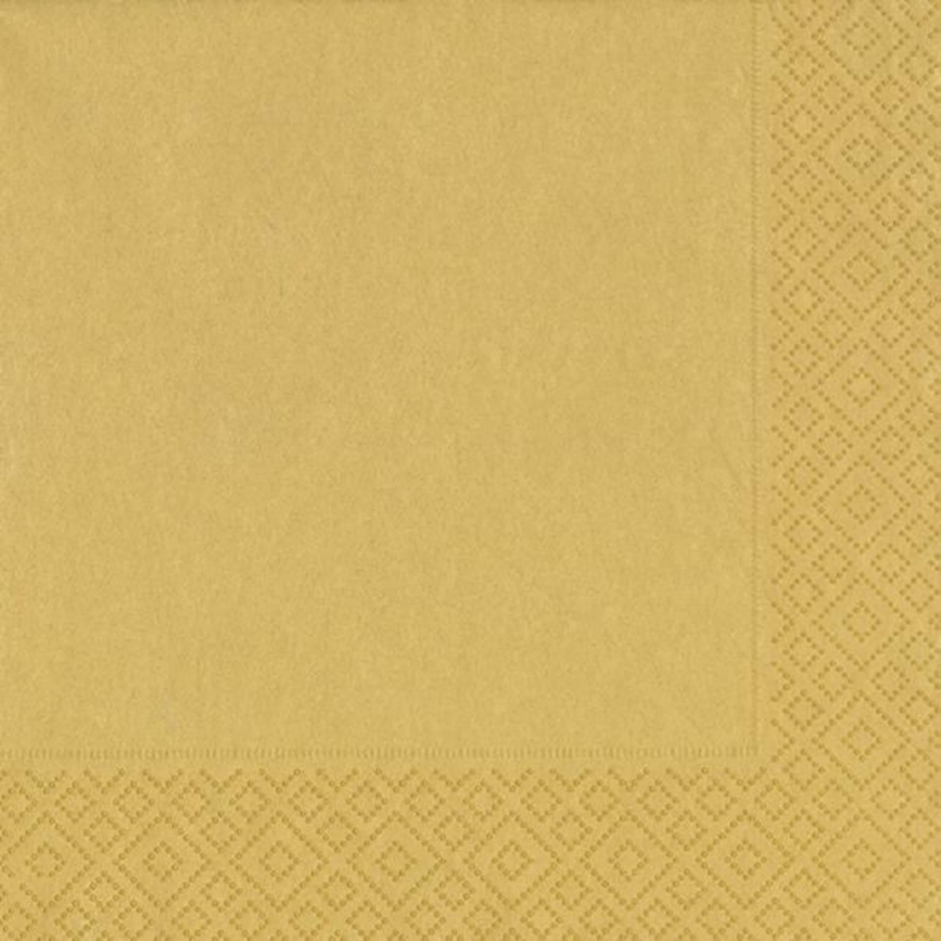 Serviettes Duni 33x33cm or