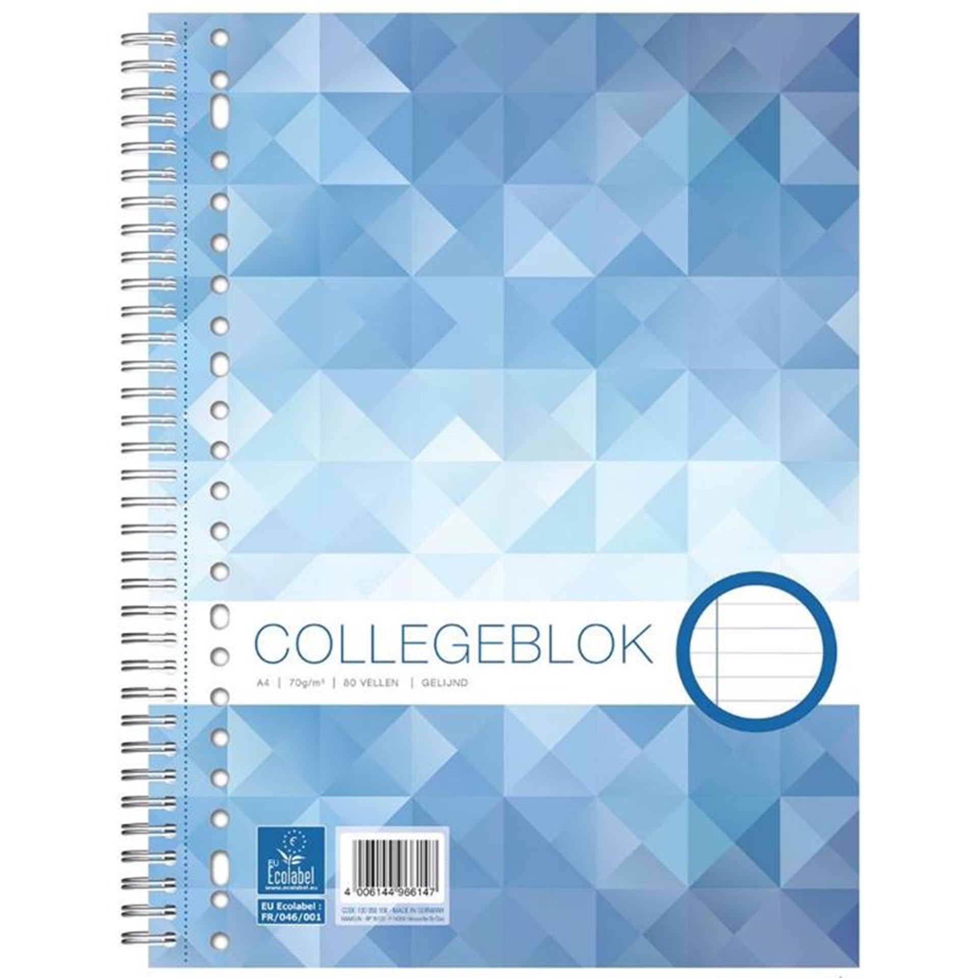 Bloc de lecture Ecolabel 23r a4 ligné 22x29,5cm 5 pcs