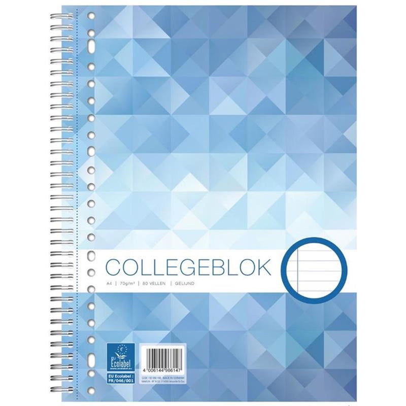 Bloc de lecture Ecolabel 23r a4 ligné 22x29,5cm 5 pcs