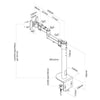 NeoMounts Neomounts FPMA-D960BLACKPLUS ÉCRAN MONT (CLAMP) HAUTE CAPACITÉ 10 49 pouces, 2