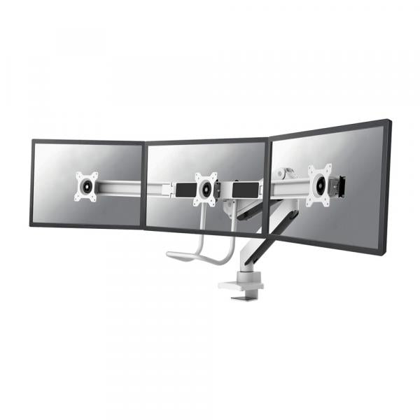 Neomounts NeoMounts NM-D775DX3 White à écran plat de bureau, 17-27, 6 kg, 100x100 mm, pince, blanc