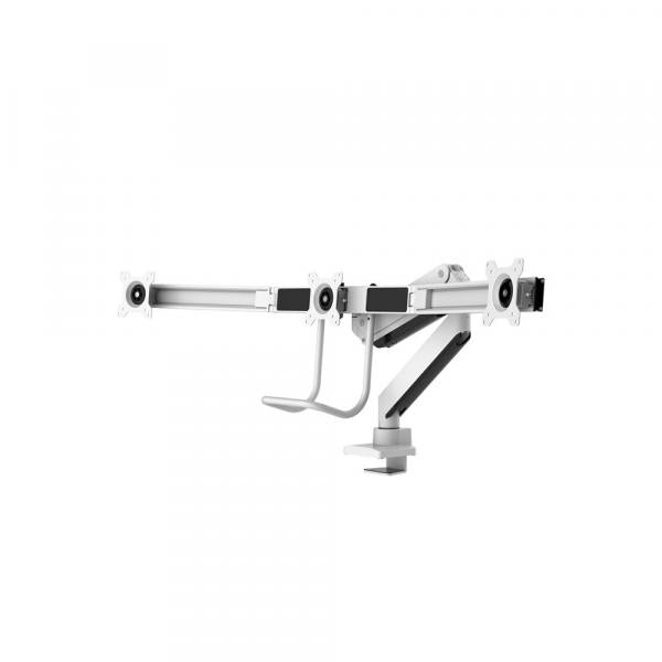 Neomounts NeoMounts NM-D775DX3 White à écran plat de bureau, 17-27, 6 kg, 100x100 mm, pince, blanc