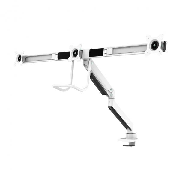Neomounts NeoMounts NM-D775DX3 White à écran plat de bureau, 17-27, 6 kg, 100x100 mm, pince, blanc