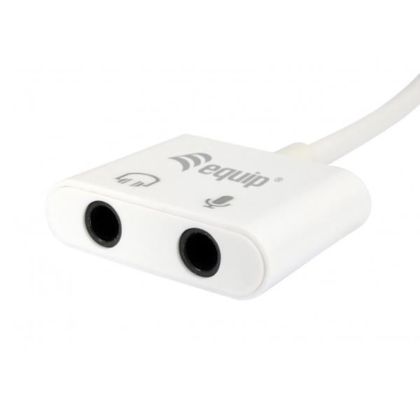Équipement 133460 Adaptateur USB vers audio, type USB -C -> Jack 3,5 mm
