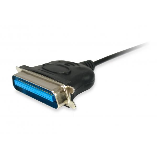 Équipement équipage 133383 USB à un câble adaptateur parallèle, USB 2.0 -> IEEE1284, mâle mâle, noir