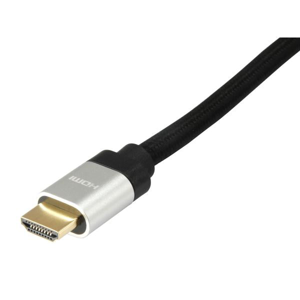 Équipement équipement 119380 HDMI 2.1 Câble ultra à grande vitesse, HDMI Type-a-> HDMI Type-A, 48 Gbit S, arc, 1m, noir