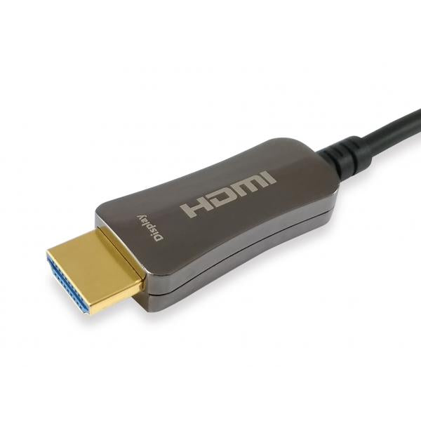 Équipement 119430 HDMI 2.0 Câble optique actif, HDMI Type A -> HDMI Type A 3D, 18 Gbit S, 30m, noir