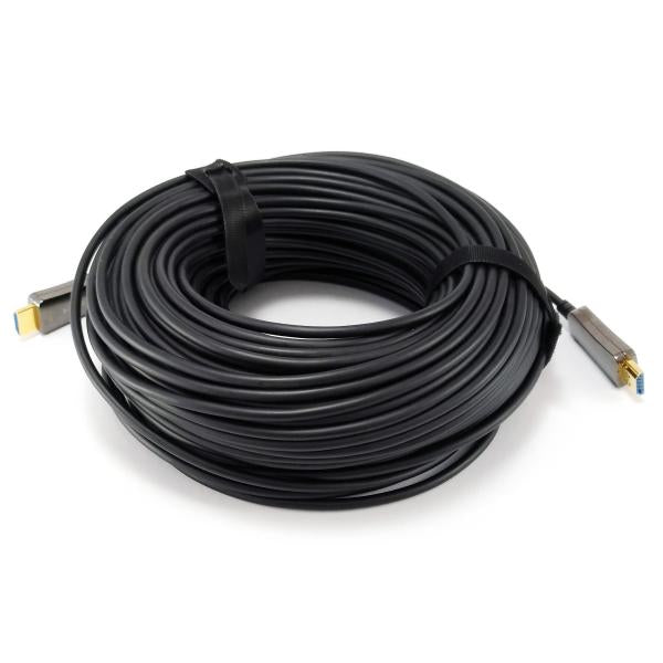 Équipement 119430 HDMI 2.0 Câble optique actif, HDMI Type A -> HDMI Type A 3D, 18 Gbit S, 30m, noir