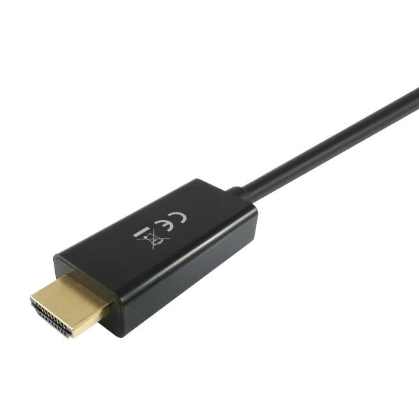 Équipement Équipement 119390 DisplayPort au câble HDMI, DisplayPort -> HDMI, homme masculin, hétéro, 2m, noir