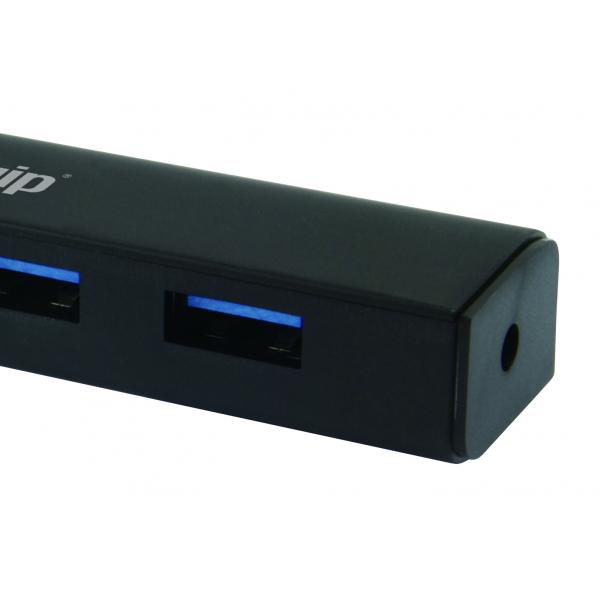 Équipement 128953, Hub USB à 4 ports, USB 3,2 Gen 1 Type-A, 5000 Mbits, noir