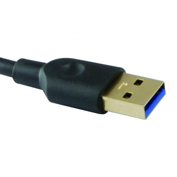 Équipement 128953, Hub USB à 4 ports, USB 3,2 Gen 1 Type-A, 5000 Mbits, noir
