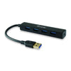 Équipement 128953, Hub USB à 4 ports, USB 3,2 Gen 1 Type-A, 5000 Mbits, noir