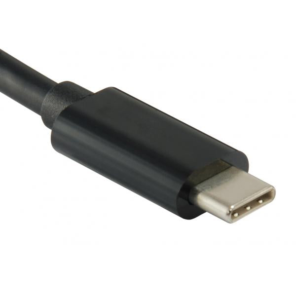 Équipement 128954 Hub USB à 4 ports, USB 3.2 Gen 1 Type-C-> USB 3.2 GEN 1 TYPE-A, 5000 MBIT S, noir