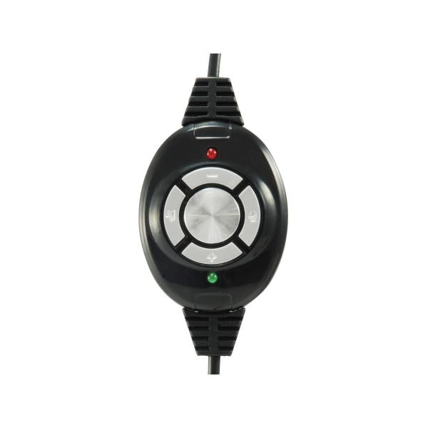 Équipement 245301 Casque de jeu, USB, tête de tête, binaural, numérique, noir