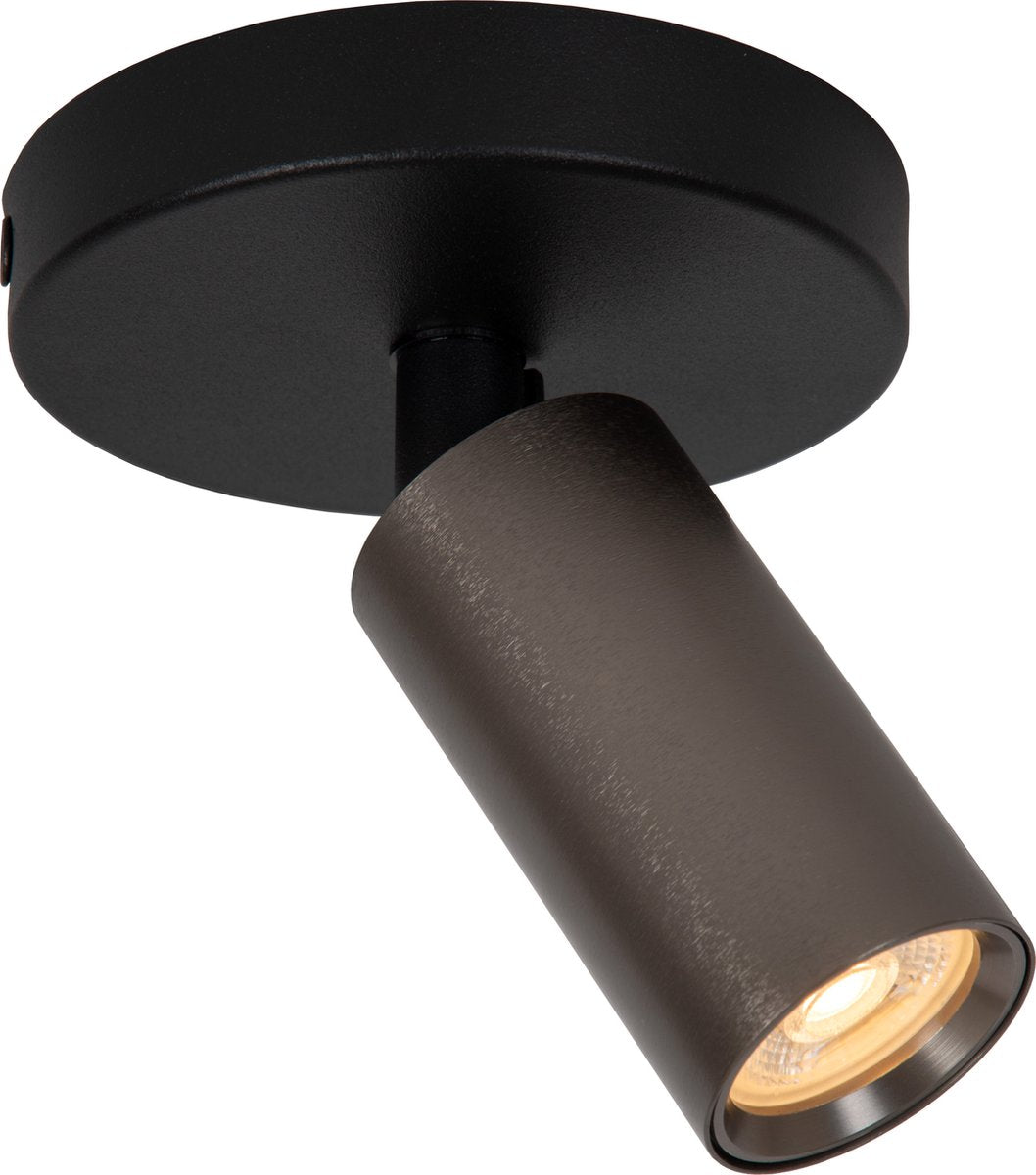 Lucide ritmo - spot de plafond (plafonnier) - ø 10 cm - 1xgu10 (mr11) - café