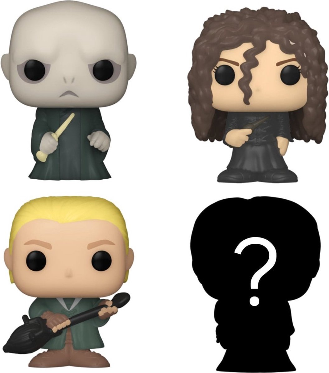 Funko Harry Potter-bitty pop! Pack de 4 figurines de collection Voldemort 2,5 cm - multicolore