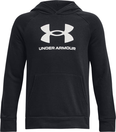 Under Armour UA Rival Fleece BL Hoodie Pull de sport unisexe - Noir - Blanc